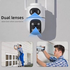 Зовнішня 8 MP IP WiFi камера A37 ICSEE Автостеження за людьми