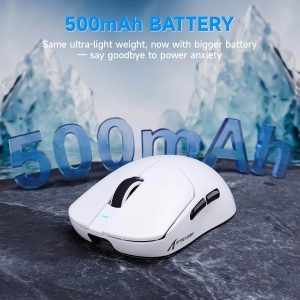 Миша ATTACK SHARK X8 Plus PAW3395PRO з трьома режимами 2.4G/USB-C з кабелем/Bluetooth Біла