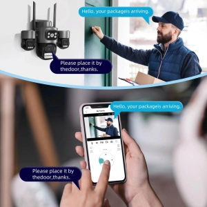 Вулична IP WiFi камера 3 в 1 TOX A32 ICSEE Стеження за людьми