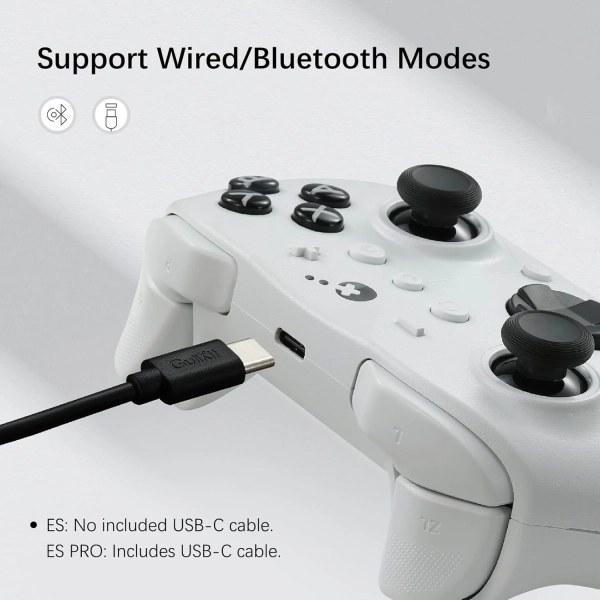 Геймпад GuliKit ES PRO для ПК, Switch 2, Switch та Android, TMR 4000 White