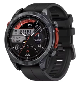 Смарт-годинник Vertix Stratos 4 GPS, 1.43-дюймовий AMOLED-дисплей, 5 атм Чорний