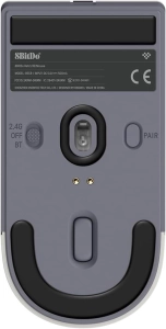 Бездротова миша 8BitDo Retro R8 26000 DPI, PAW3395 2.4G/BT N Edition Сіра