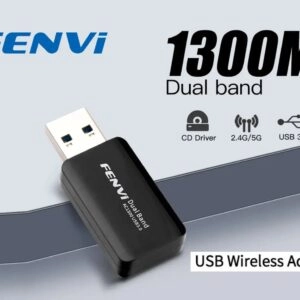 USB-адаптер Wi-Fi Fenvi 1300Mbps для ноутбуків ПК Dual Band 2.4G 5G