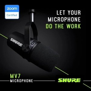 Студійний мікрофон Shure MV7-К (XLR/USB) Black