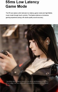 Навушники безпровідні Moondrop Pill Black-бездротові ENC, Bluetooth 6.0 Чорні