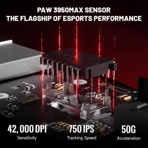 Миша ATTACK SHARK X8 Ultimate 42000 DPI PAW3950MAX,8K Sensor,Nordic 54L15 White