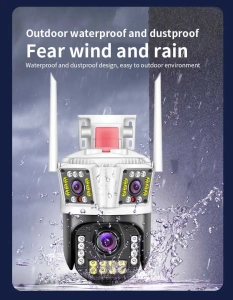 Вулична 12MP IP Камера 3 в 1 WiFi Поворотна P23 IPC 360