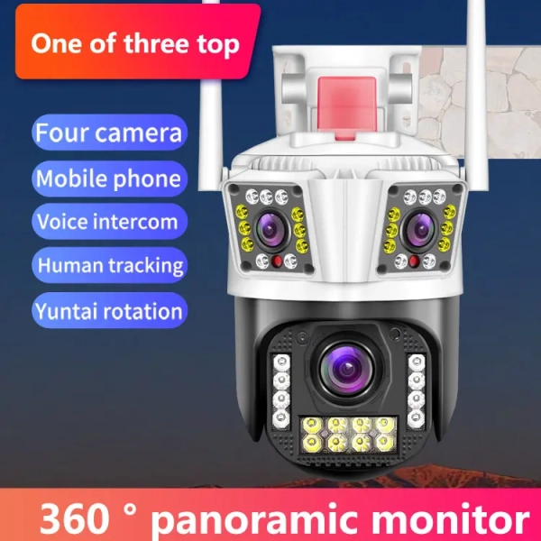 Вулична 12MP IP Камера 3 в 1 WiFi Поворотна P23 IPC 360