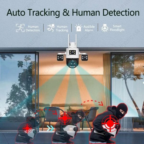 Зовнішня 20MP IP WiFi камера QEARIM PC-288-10K-5 Лінз 20X Zoom IPC 360