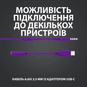 Навушники Logitech G333 ігрові Violet