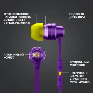 Навушники Logitech G333 ігрові Violet