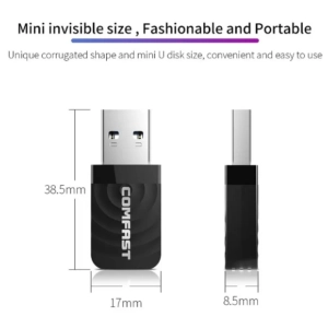 Comfast CF-812AC USB3.0 Gigabit 1300Mbps 2.4/5.8Ghz Дводіапазонний WiFi AC адаптер
