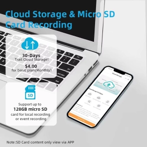 Вулична 6MP IP WiFi камера 2 в 1 TOX EP11A-QQ-6M 3+3MP ICSEE Автостеження за людьми