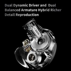 Навушники TRN V10 PRO 2DD+2BA з покращеною конструкцією змінного кабелю без мік