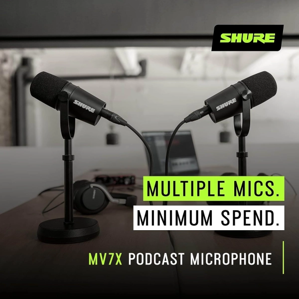 Мікрофон Shure MV7X (XLR) Чорний