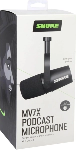 Мікрофон Shure MV7X (XLR) Чорний
