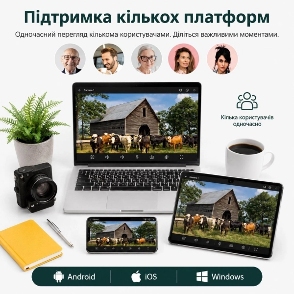 Зовнішня IP WiFi камера TOX EP17-SP3 Автостеження за людиною ICSEE