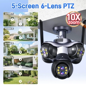 Зовнішня 30 MP IP камера Ansvicam 873 10X Zoom 6 лінз 10K автоматичне стеження WiFi FFVideo