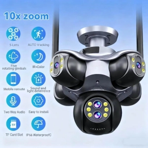 Зовнішня 30 MP IP камера Ansvicam 873 10X Zoom 6 лінз 10K автоматичне стеження WiFi FFVideo
