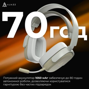 Навушники Ajazz AHM09 MAX Білі