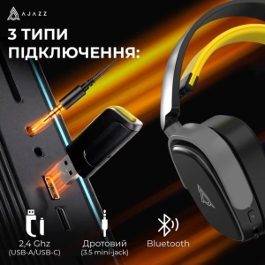Навушники Ajazz AHM09 MAX Чорні
