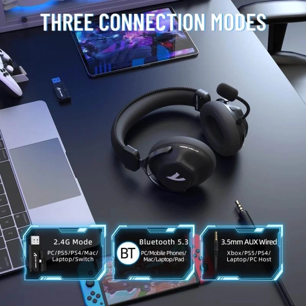 Навушники ATTACK SHARK L50 PRO White